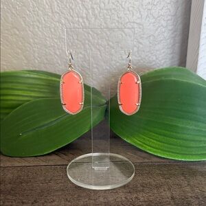 Elegant Coral Drop Earrings